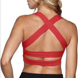 Snailify Sports Bra Low-Med Impact, XL, Red